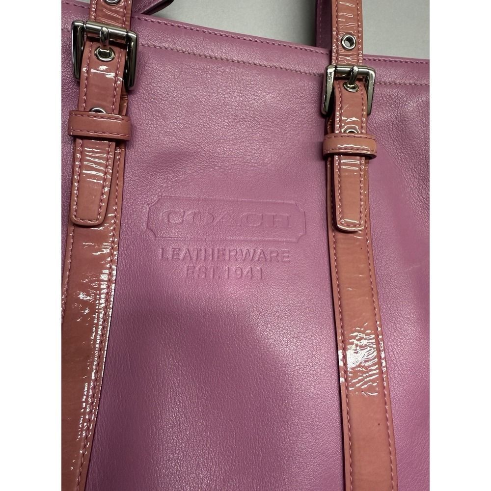 Vintage Coach Leatherware Gallery Tote bag. Barbie Pink. 9762 - Picture 3 of 16